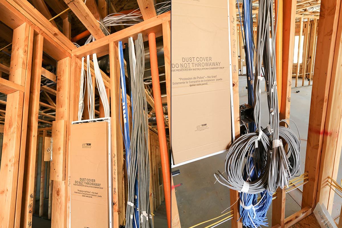 prewiring in new home construction