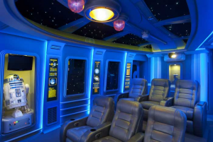 Space theme home theater