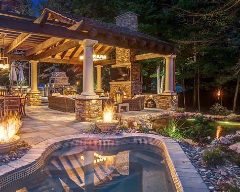 backyard pool pergola