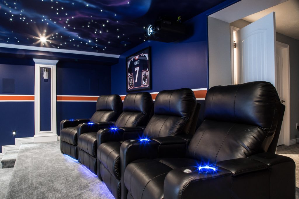 home theater for watching football