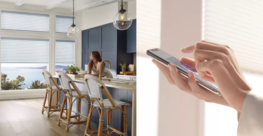 motorized window treatments in kitchen